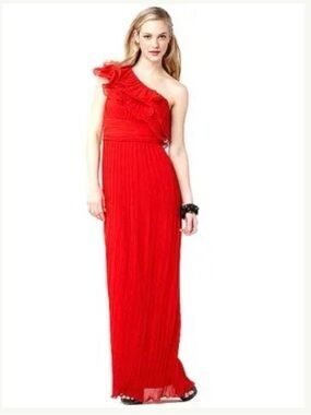 white christmas dresses Nicoblu Celine Maxi Crinkle Chiffon Dress in Magical Garden 2 main image 0